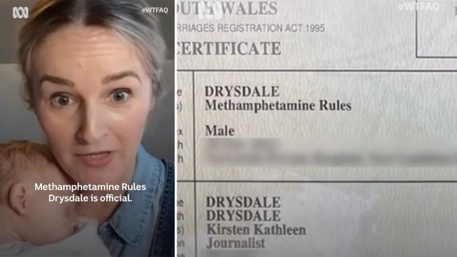 Kirsten Drysdale was sure the name Meth Rules would be rejected. Photo: Instagram