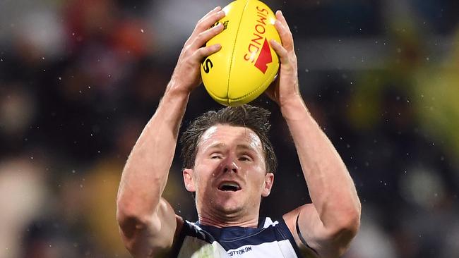 Patrick Dangerfield was outstanding against his old side. Picture: AAP Images 