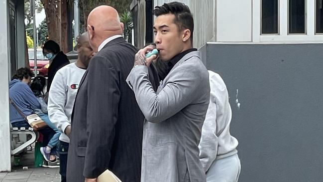 Boronia's Jason Tirta, a former nightclub promoter, outside Ringwood Magistrates' Court on January 19, 2023. Picture: Kiel Egging.