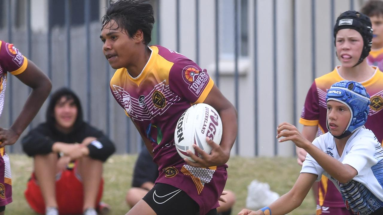 Billo Wotton playing for Charters Towers as an under 13 - he is now a Queensland representative from Wavell SHS. Picture: Evan Morgan