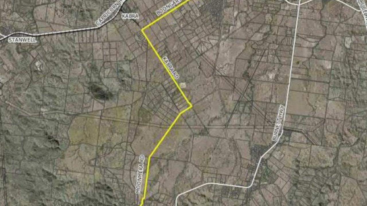 Designs show the route of the Gracemere to Mount Morgan pipeline.