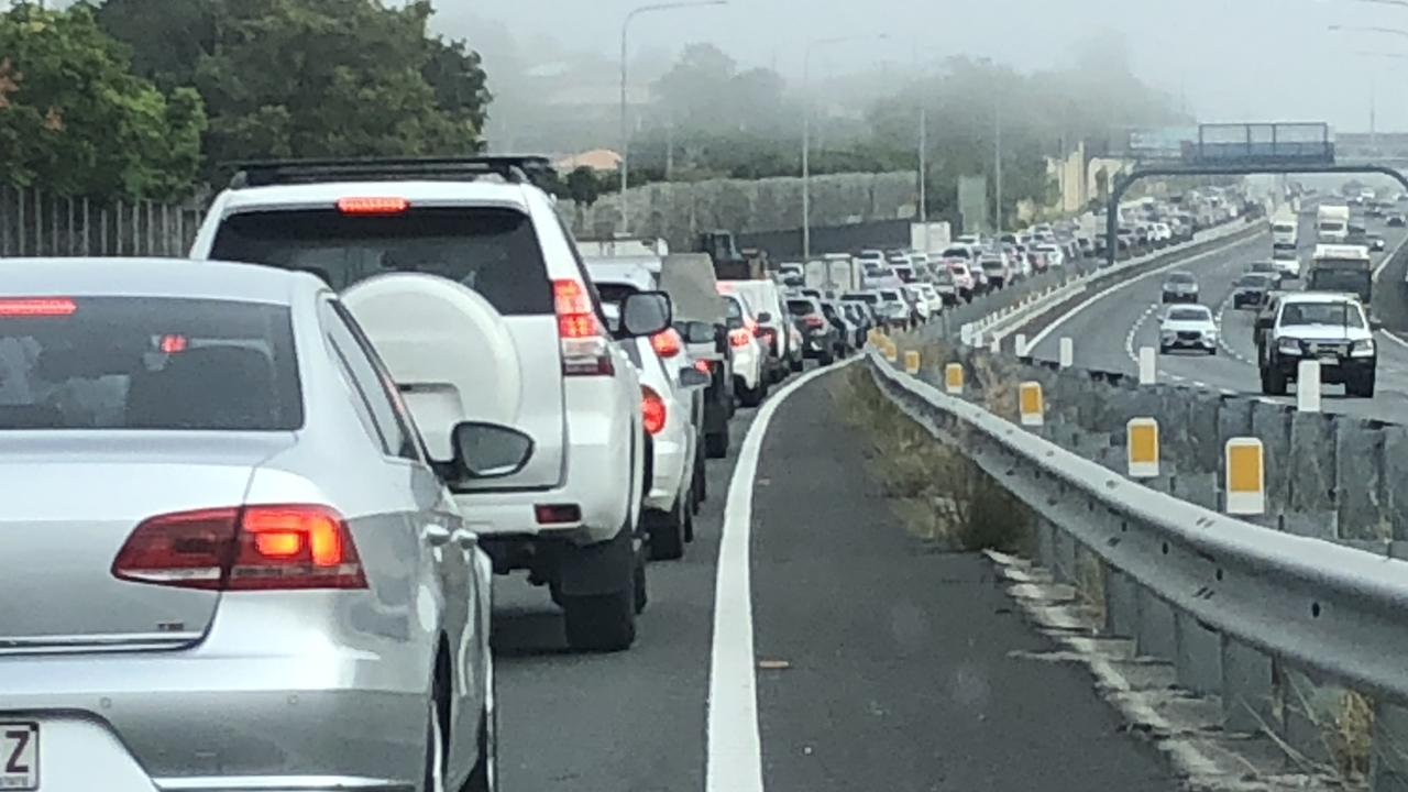 M1 traffic major delays after truck and car crash at Calga The