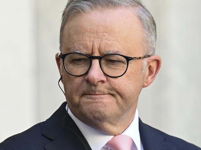 CANBERRA, AUSTRALIA, NewsWire Photos. MARCH 7, 2024: The Prime Minister, Anthony Albanese and the Prime Minister of Vietnam, Pham Minh Chinh hold a press conference at Parliament House in Canberra. Picture: NCA NewsWire / Martin Ollman