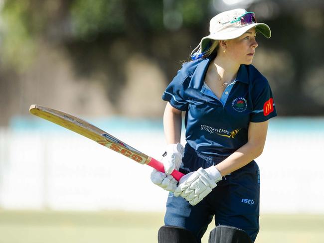 Arabella Handley top scored for Manly. Supplied: Manly Warringah CC