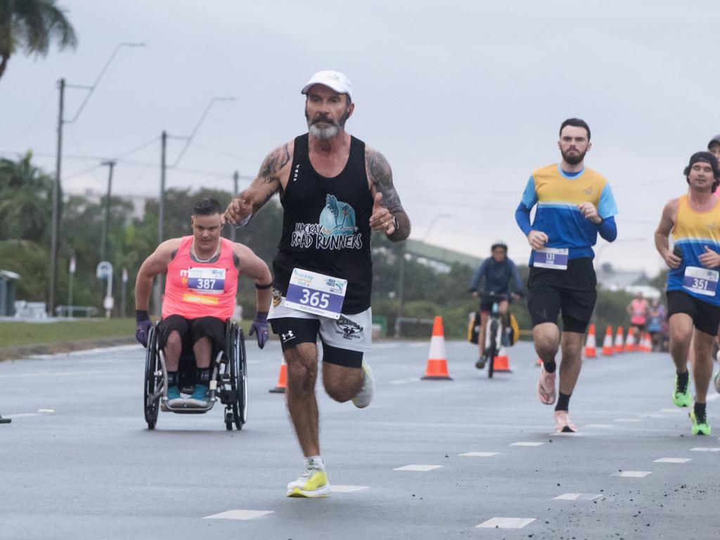 Damon Jaenke, Joe Grech at Mackay Marina Run Sunday 4 June 2023 Picture: Michaela Harlow
