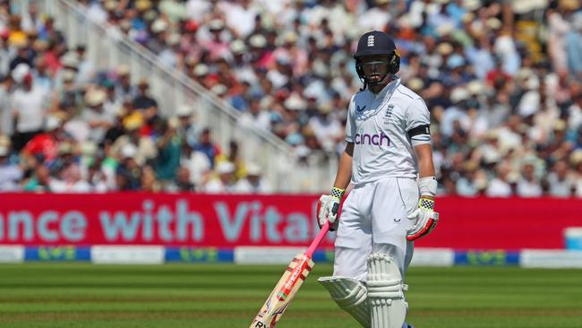 England's Ollie Pope helped put together the session-defining partnership for the hosts. Picture: Getty