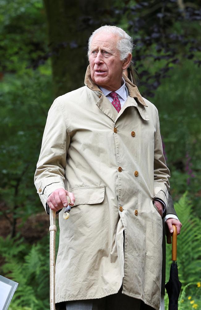 King Charles III opens the Whitewell Coronation Woodland Garden in Lancaster. Picture: Getty Images