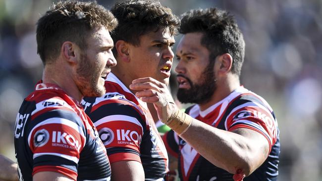 The club stands with their man, while the idiots stand on their own. Photo: AAP Image/Lukas Coch