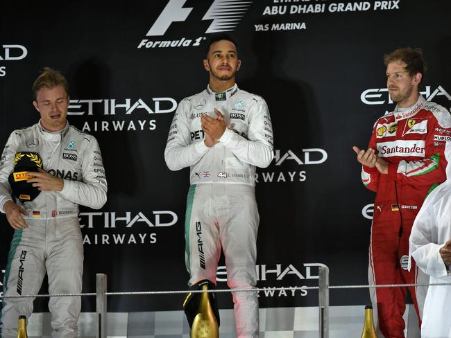 Lewis took the podium, but Nico took the Championship.