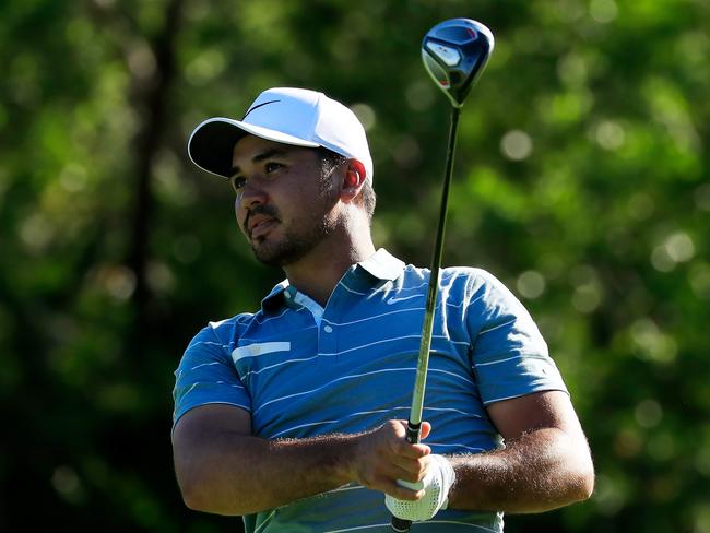 Jason Day of Australia brings an intimidating presence to the tee. Picture: Cliff Hawkins/Getty Images/AFP