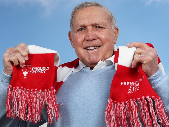 AFL great Bob Skilton at his home in Bentlegh. Monday, June 4. 2018. Picture: David Crosling