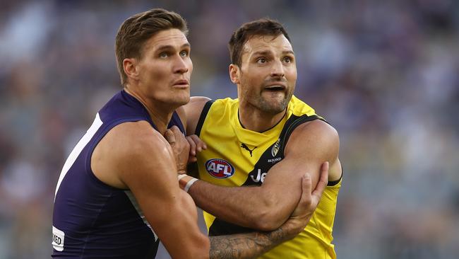 Richmond got a bargain when it snared developing ruckman Toby Nankervis from Sydney. Picture: Paul Kane/Getty Images.