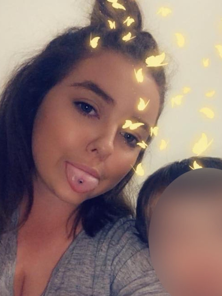 Brooke Brown with her son.