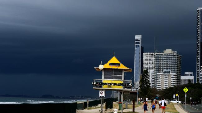 Storm clouds rolling over the Gold Coast. Photo: David Clark