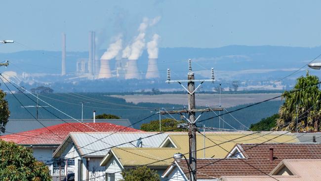 Yallourn North looking towards Loy Yang A Power station. Picture: Jason Edwards