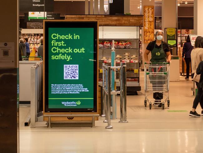 Fewer Victorians are using QR codes to check in.