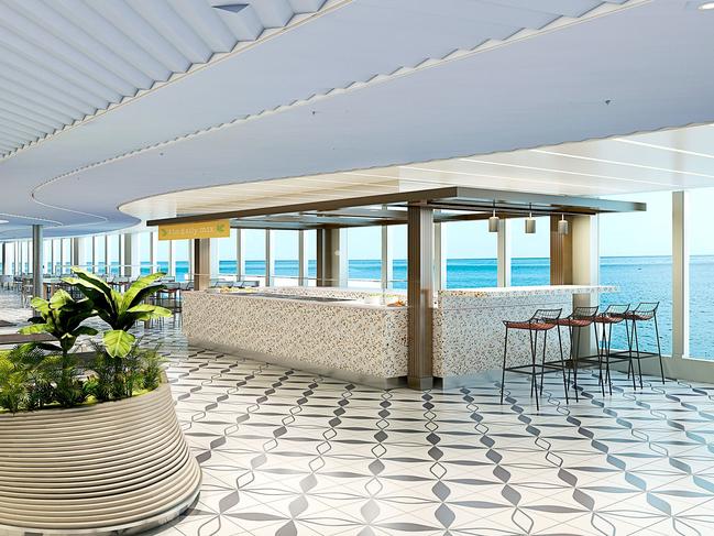 Virgin Voyages' Scarlet Lady’s Soup and Salad Bar. Picture: Virgin Voyages