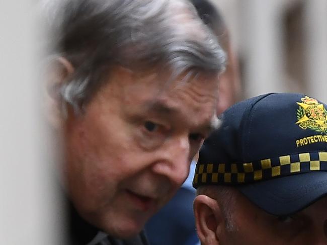 George Pell departs the Supreme Court of Victoria, Melbourne, Wednesday, August 21, 2019. Cardinal George Pell's appeal has been dismissed by the Court of Appeal and he will remain in prison. (AAP Image/James Ross) NO ARCHIVING