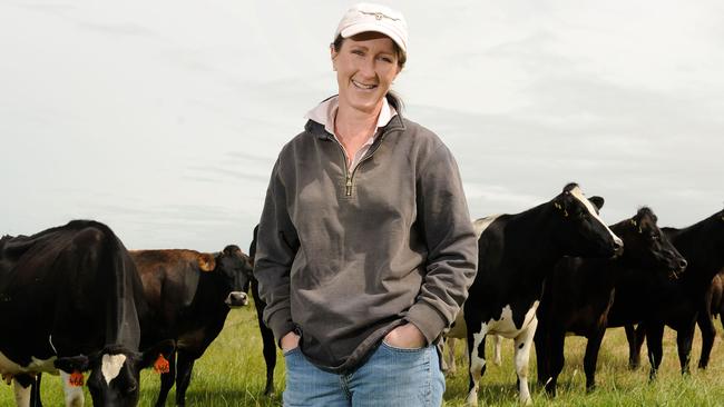 <s1>Life goals: Lisa Dwyer is happy with what they are achieving at their farm at Purnim. Picture: </s1>ROBIN SHARROCK