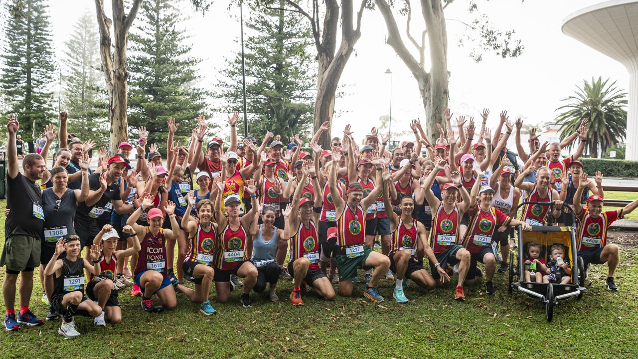 Team Toowoomba Road Runners at Peak2Park, Sunday, March 3, 2024. Picture: Kevin Farmer