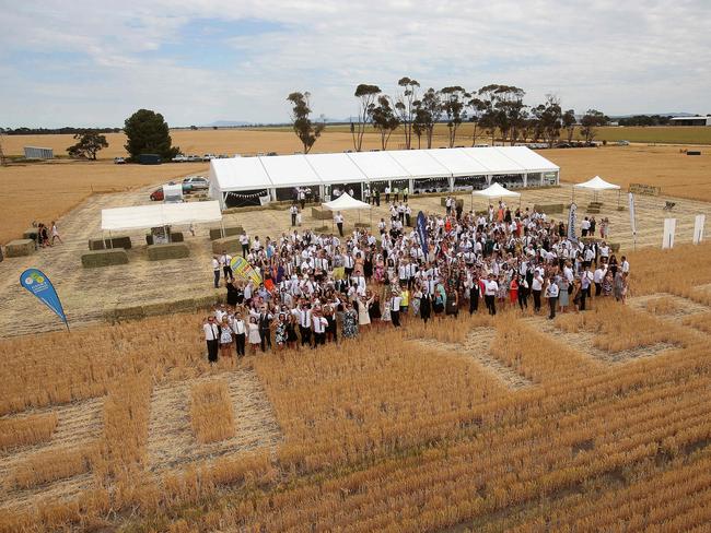 Everybody at the Rupanyup Barley Banquet celebrating their 20 year anniversary. Picture: Yuri Kouzmin