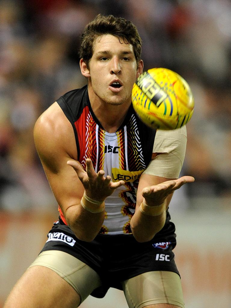Arryn Siposs played 28 AFL games with St Kilda. (Picture: AAP/Joe Castro)