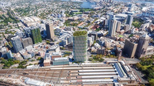 An impression of Atlassian’s proposed headquarters at Sydney’s Central Station.