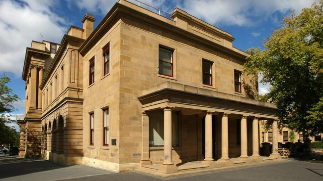 The Hobart Treasury Buildings on the corner of Murray and Macquarie streets.