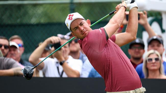 Lucas Herbert says he’s better because of his move to LIV Golf. Picture: Isaiah Vazquez / Getty Images North America / Getty Images via AFP