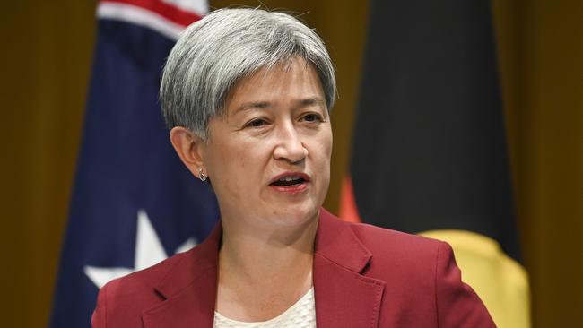 Foreign Minister Penny Wong said Australia’s vote was a reflection of its desire to see a two-state solution. Picture: NCA NewsWire / Martin Ollman