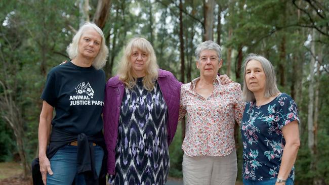 Jan Primrose (second from the left) at Cumberland State Forest. Picture: Angelo Vergardo