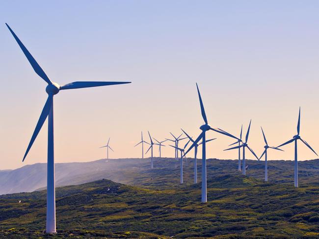 Albany Wind Farm near the town of Albany , Western Australia.