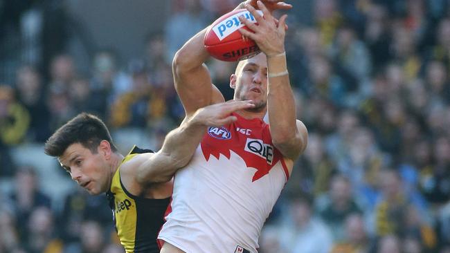 Swan Sam Reid would add to the Pies’ front half. Picture: George Salpigtidis