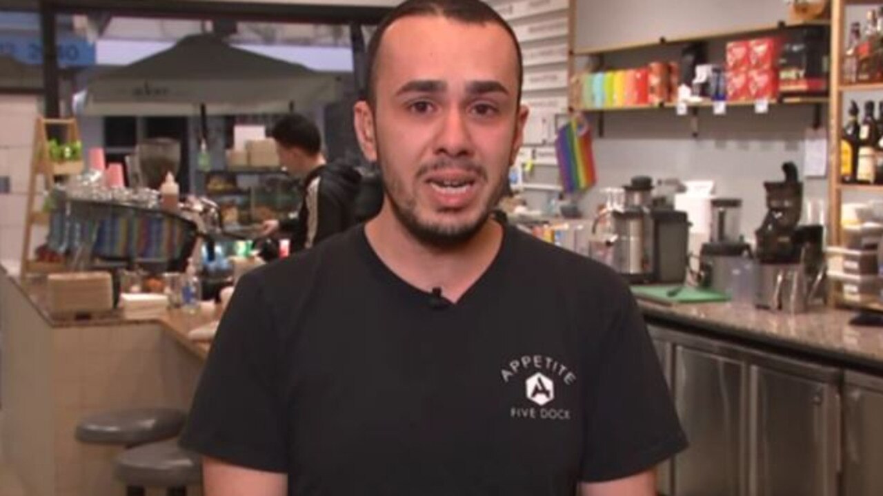 Phillip Salhab, owner of Sydney's Appetite Cafe in Five Dock, said his business will not survive on top of the already inflated grocery and power prices. Picture: Sky News Australia