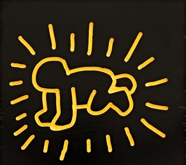 Keith Haring, Untitled (Wood relief) 1983, enamel on wood. Picture: Keith Haring Foundation