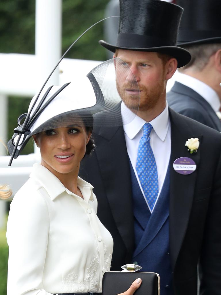 Meghan, Duchess of Sussex, Prince Harry, Duke of Sussex and Prince Charles, Prince of Wales attend Royal Ascot Day 1 at Ascot Racecourse on June 19, 2018 in Ascot, United Kingdom. (Photo by Chris Jackson/Getty Images)