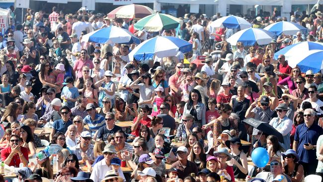 Crowds at the Paniyiri Festival at West End. Pic Jono Searle.