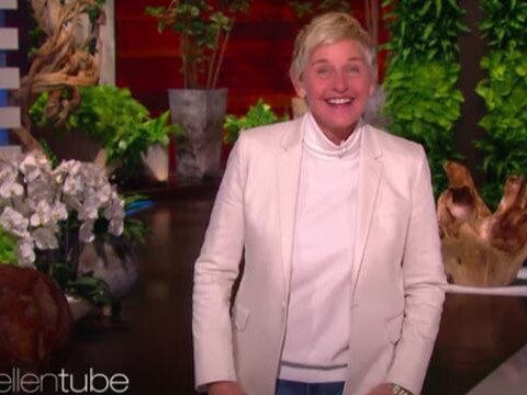 Ellen DeGeneres was in good spirits as she addressed allegations that have plagued her show in recent months. Picture: YouTube