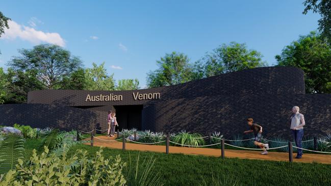 The zoo has lodged its DA for the snake milking facility despite losing more than half a million dollars in promised federal funding. Picture: supplied