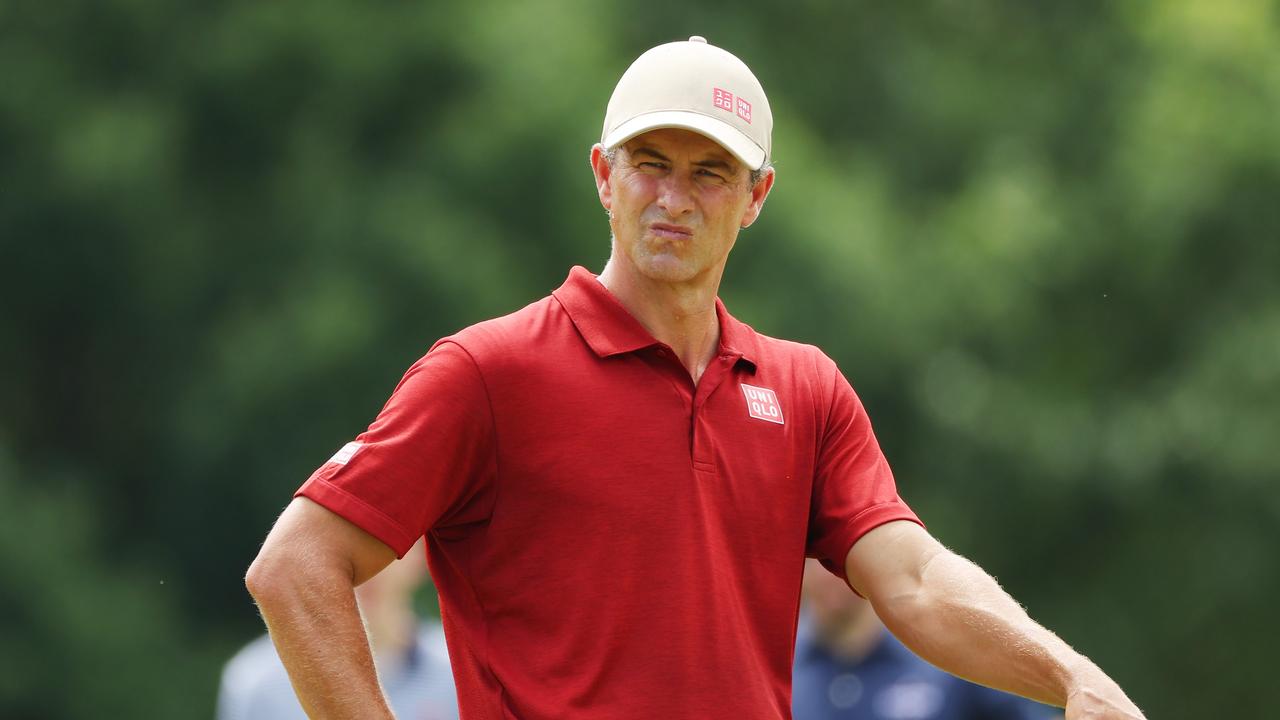 ATLANTA, GEORGIA - AUGUST 26: Adam Scott of Australia looks on from the second tee during the second round of the TOUR Championship at East Lake Golf Club on August 26, 2022 in Atlanta, Georgia. Kevin C. Cox/Getty Images/AFP == FOR NEWSPAPERS, INTERNET, TELCOS &amp; TELEVISION USE ONLY ==