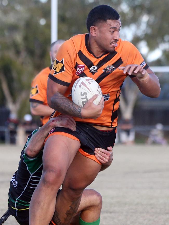 John Folau in action for Southport Tigers. Picture by Richard Gosling