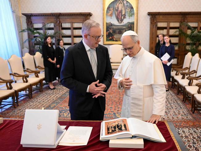 Mr Albanese has invited the pontiff to visit Australia. Picture: Vatican Media
