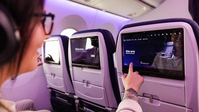 Inside Air New Zealand’s retrofitted 787 soon to start flying Brisbane-Auckland. Picture: Supplied