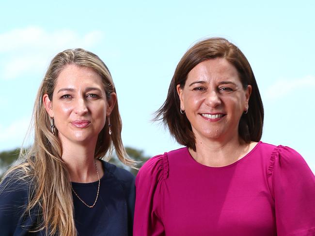 LNP Leader Deb Frecklington at a media conference to announce her partyÕs candidate Laura Gerber in the forthcoming Currumbin by-election. Pics Adam Head