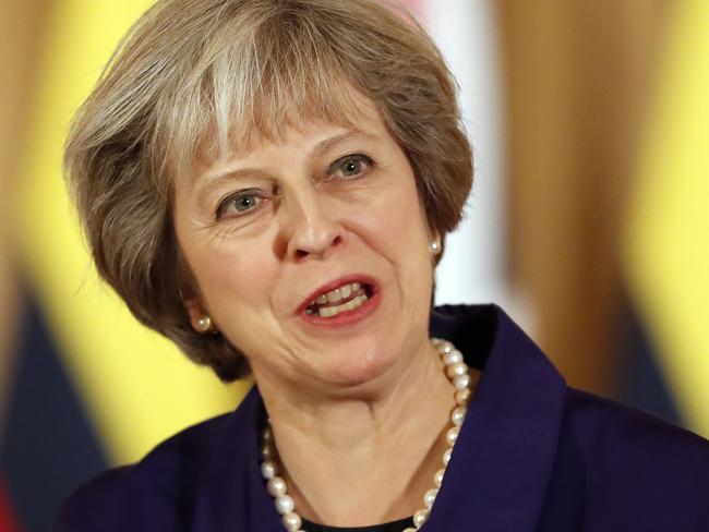 Britain’s Prime Minister Theresa May’s position is in doubt, with experts expecting Parliament will insist upon a “softer” Brexit than the one she has in mind. Picture: Kirsty Wigglesworth/AP