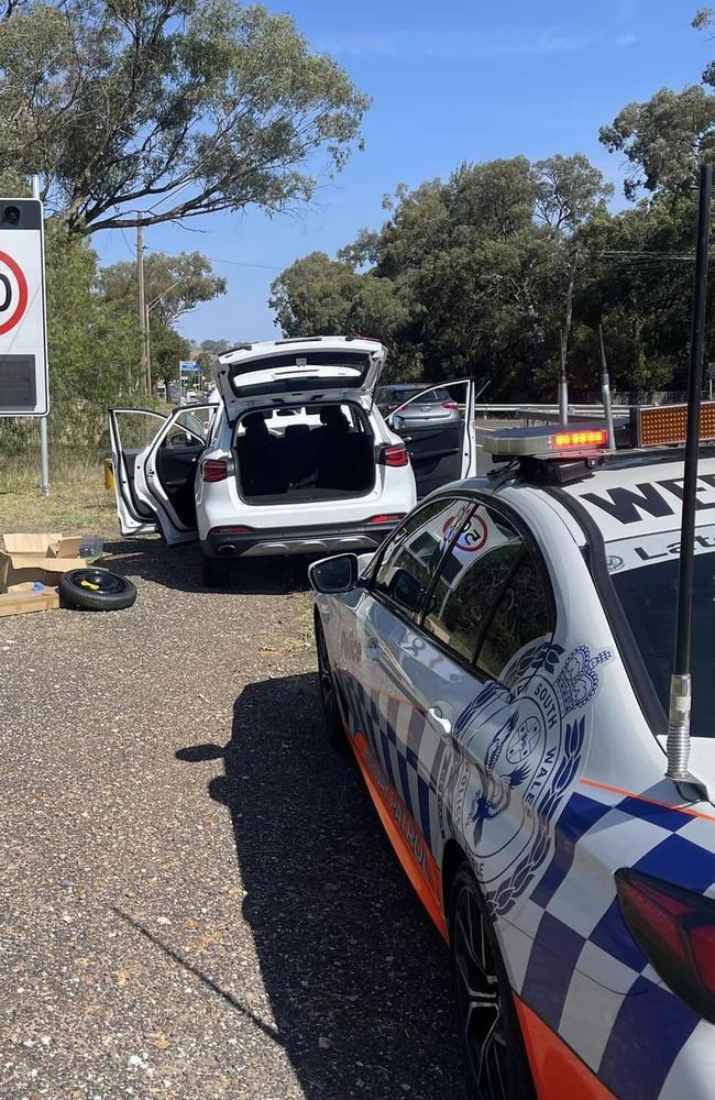 A man and a woman have been charged for drug supply and proceeds of crime offences before being taken to Dubbo Police Station. Photo: NSW Police.