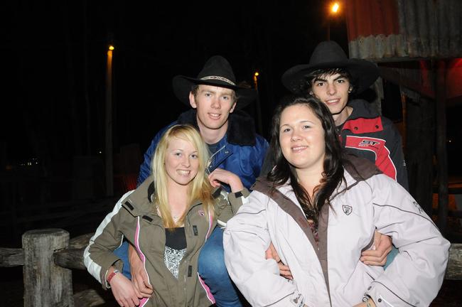 Micheal Brown, Jess Strauch, Courtney Hood and Colby Shroeder. Picture: Craig Warhurst