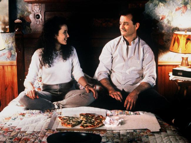 Andie McDowell and Bill Murray in Groundhog Day.