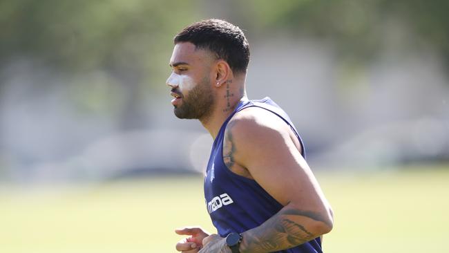 Tarryn Thomas is being eased into pre-season. Picture: David Crosling