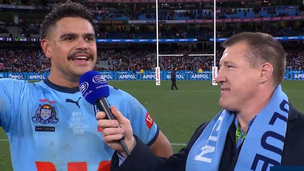 Latrell Mitchell post-game image should delight every NRL fan